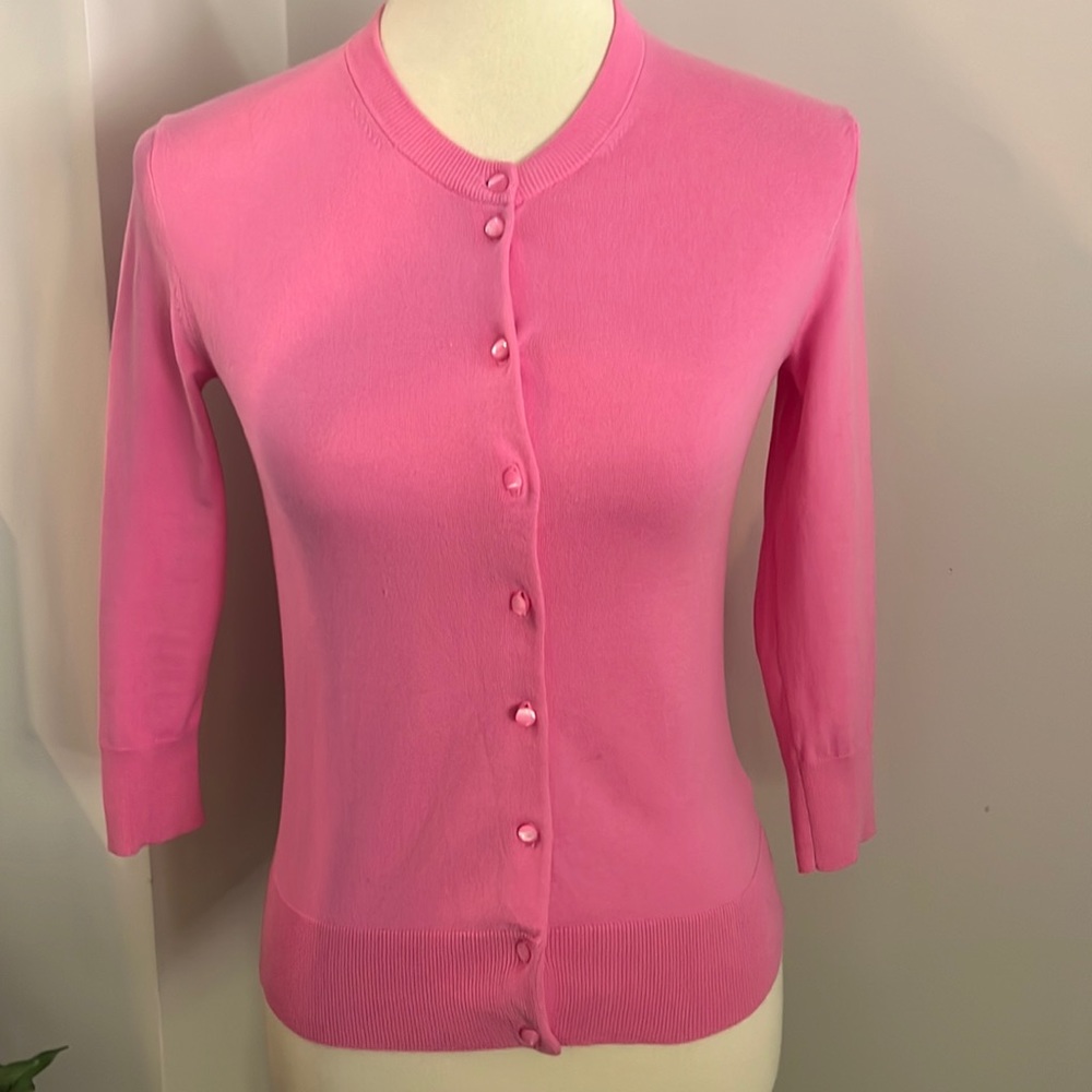 J Crew Cropped 3/4 Sleeve Cardigan